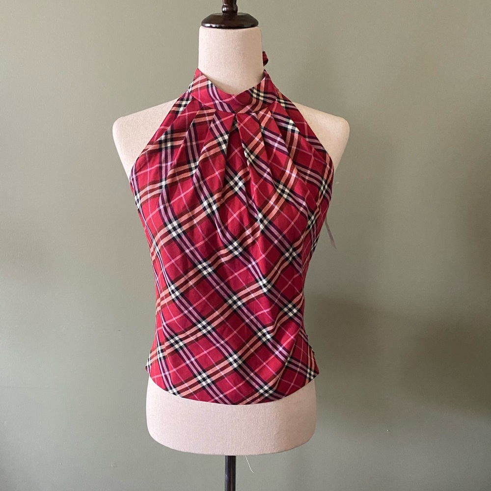 New w/tag!AuthenticBURBERRY BlueLabel Halter Tops,